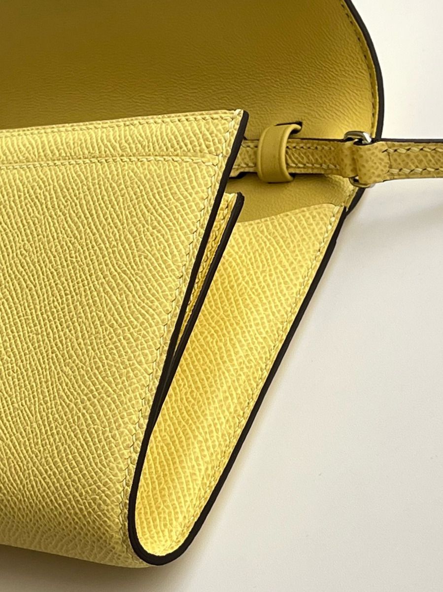 Hermes Constance To Go Wallet in Jaune Poussin Epsom Calfskin - Image 5