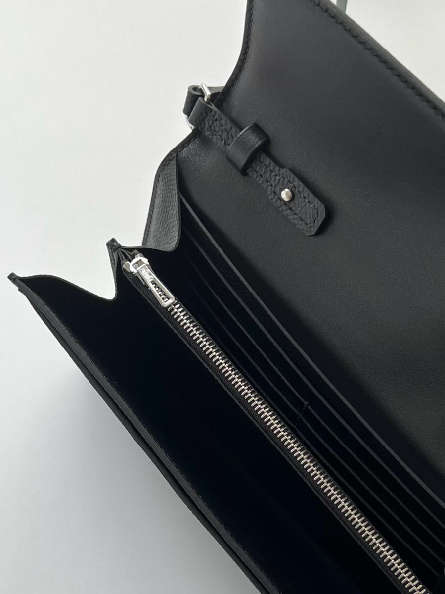 Hermes Constance To Go Wallet in Black Epsom Calfskin - Image 8