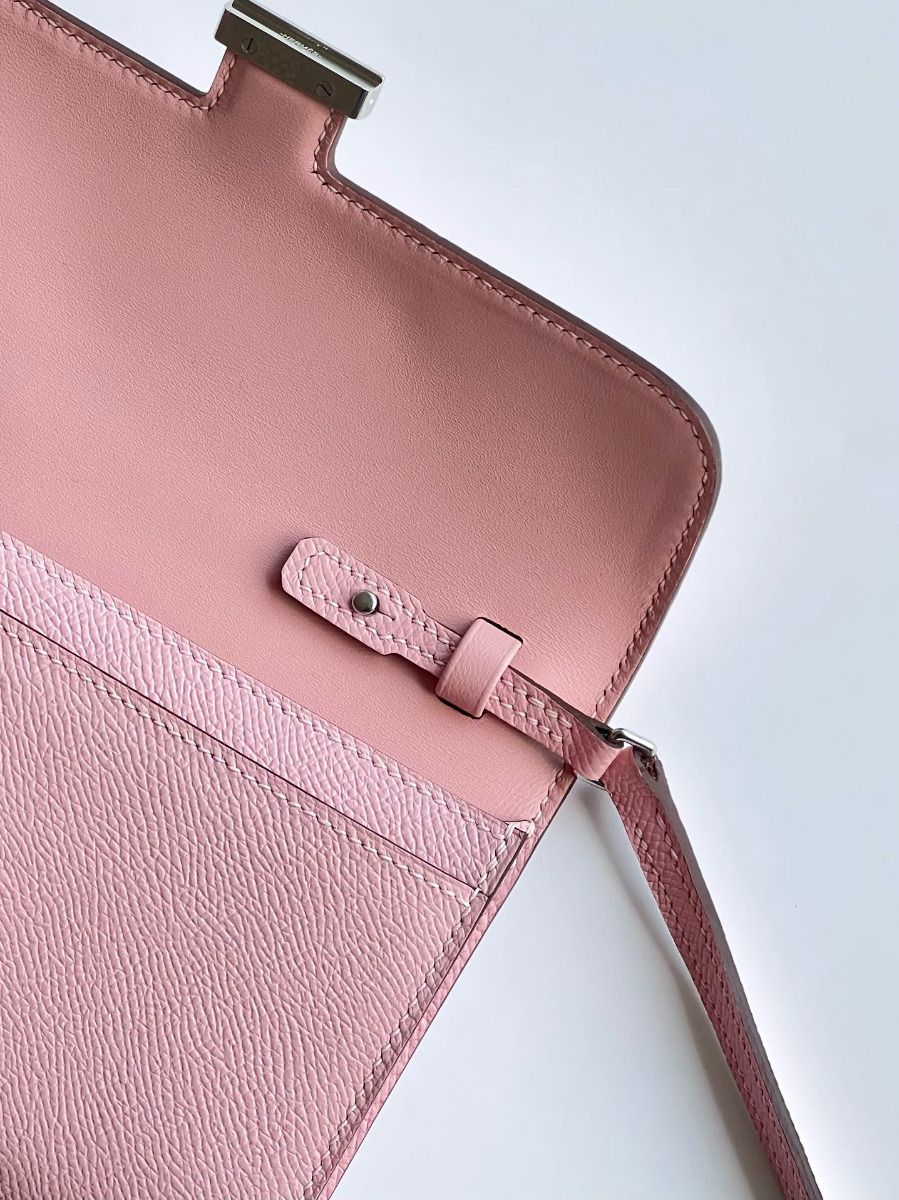 Hermes Constance To Go Wallet in Pink Epsom Calfskin - Image 5