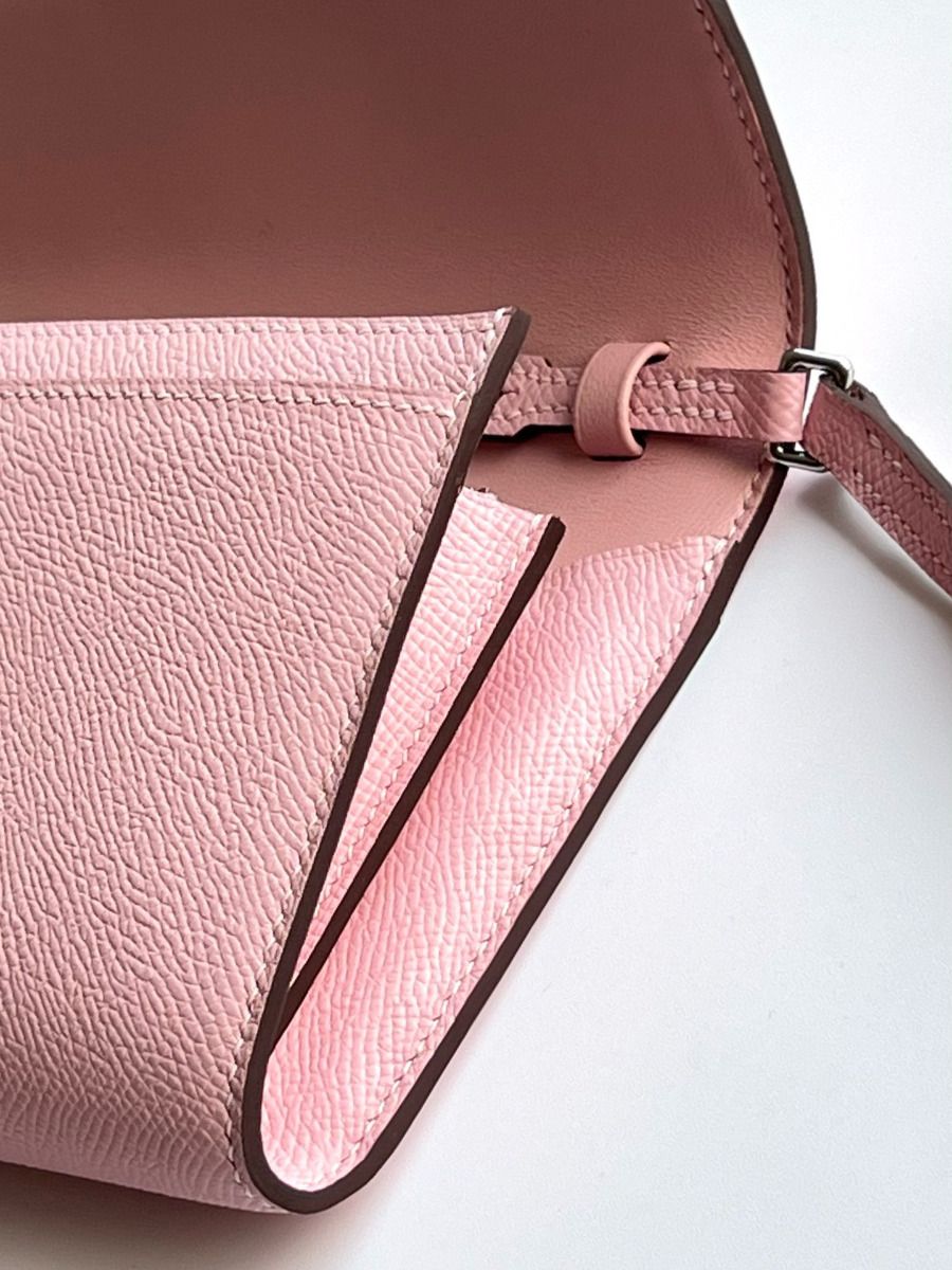 Hermes Constance To Go Wallet in Pink Epsom Calfskin - Image 6