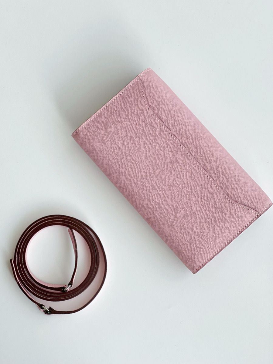 Hermes Constance To Go Wallet in Pink Epsom Calfskin - Image 9