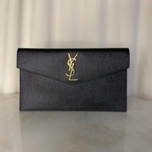 YSL Black Uptown Pouch