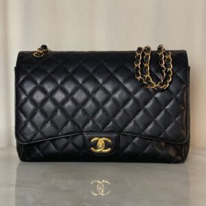 Chanel Black Maxi Classic Double Flap Bag