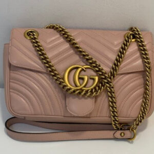 Gucci Powder Pink GG Marmont Small Bag