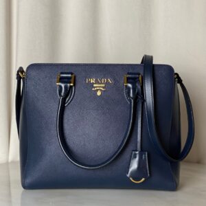 Prada Navy Tote Bag