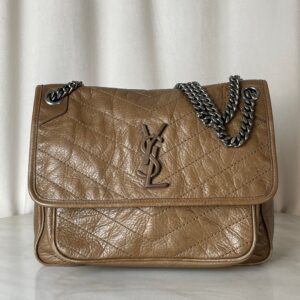YSL Brown Baby Vintage Niki Medium Bag