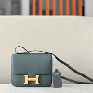 Constance 19 Epsom Vert Amande(63) Gold Hardware