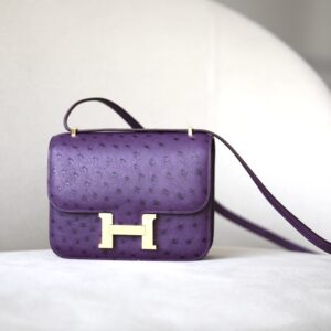 Constance 19 Ostrich Anemone (P9) Gold Hardware