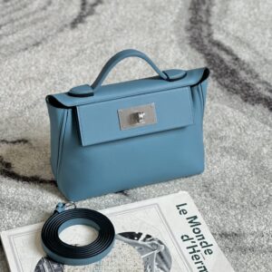 2424 Mini 21 Evercolor And Swift New Bleu Jean (D2) Palladium Hardware